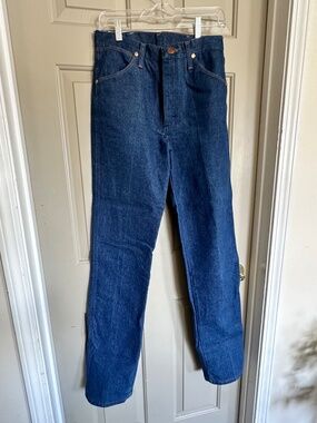 100% Cotton Dark Blue WRANGLER Boot Cut Jeans 30 x 36